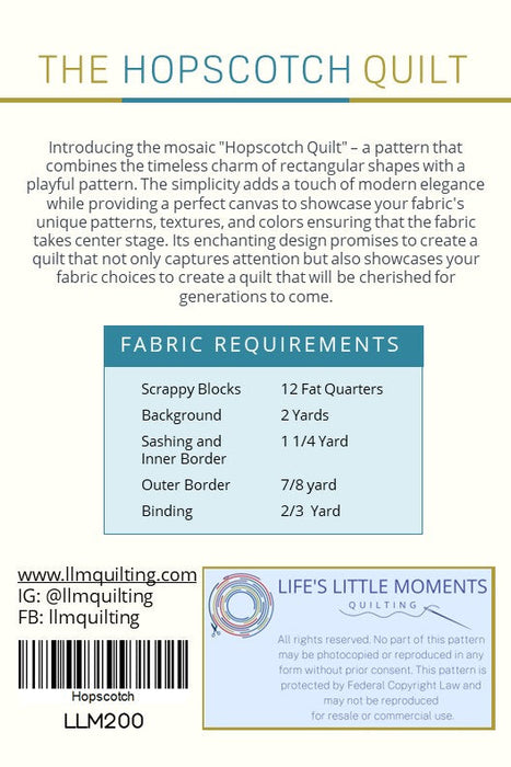 THE HOPSCOTCH QUILT PDF